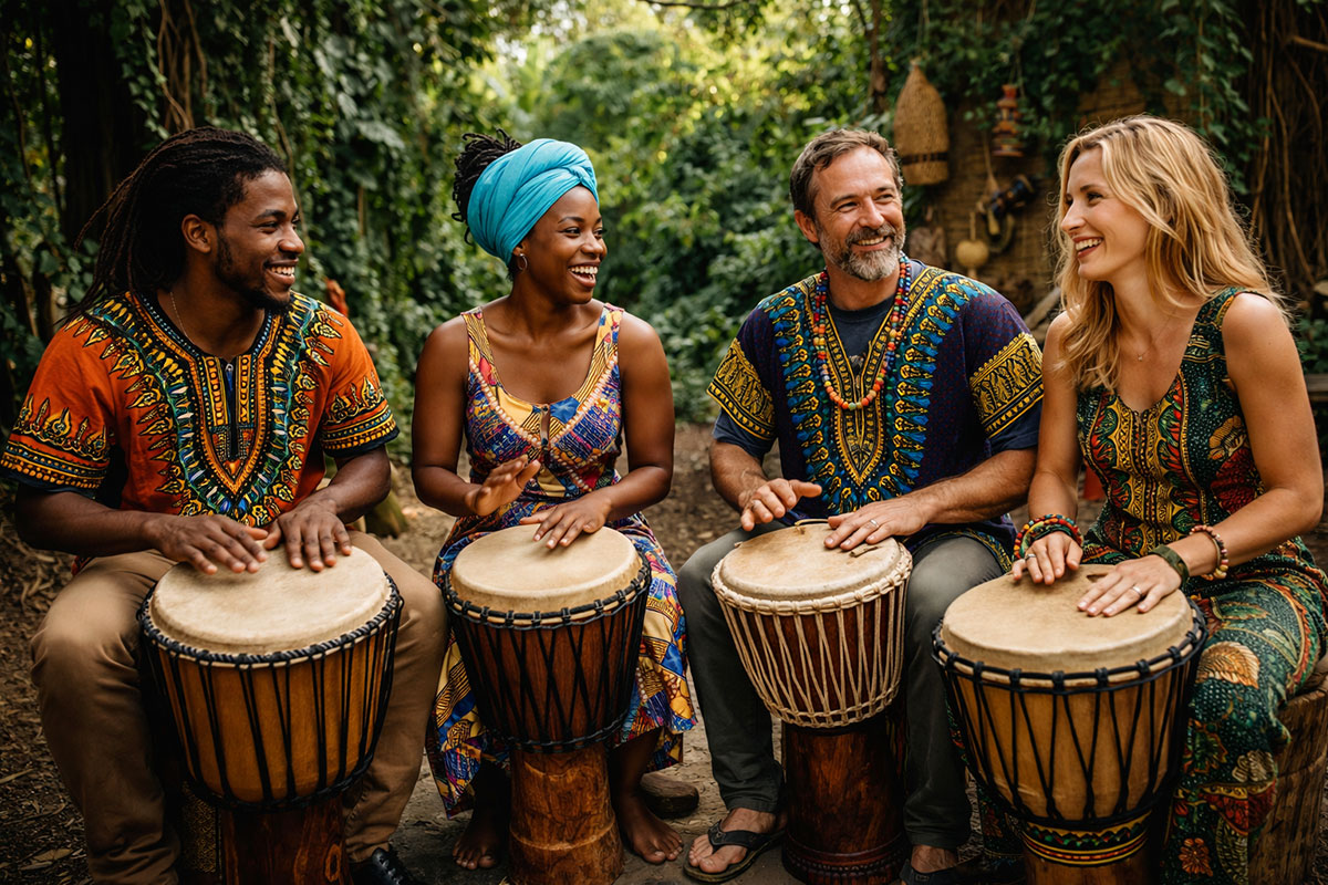 Curso de percusión africana
