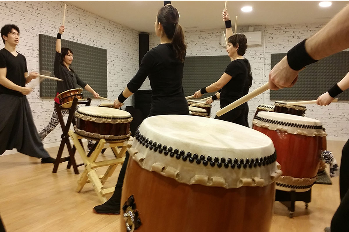 Curso de taiko percusión japonesa
