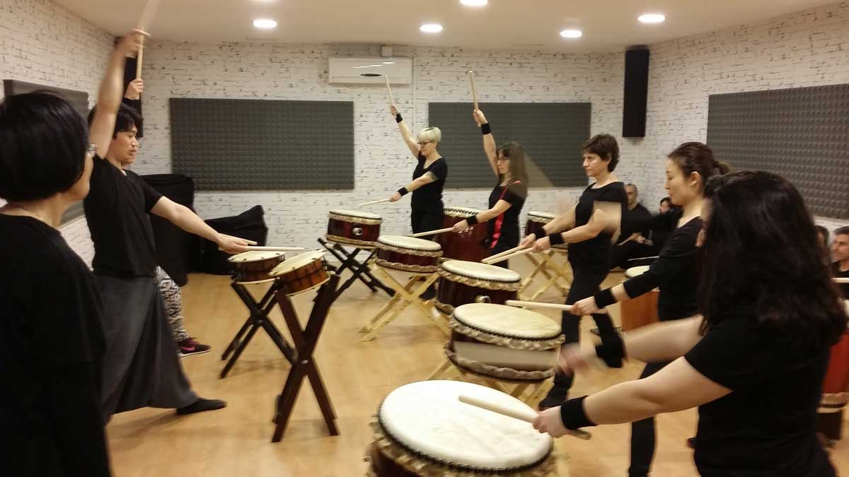 Taller de percusión japonesa taiko