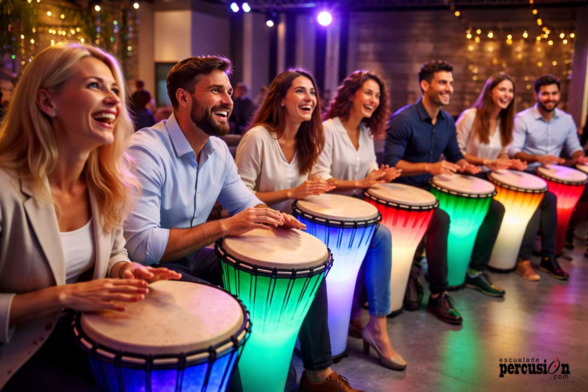 Team building de percusión en Madrid