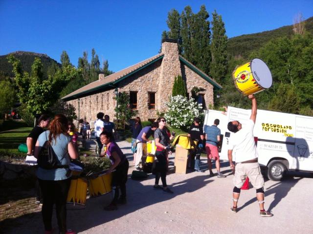 Viaje de formación de percusión en origen